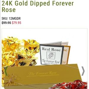 The Forever Rose - dipped in 24K Gold